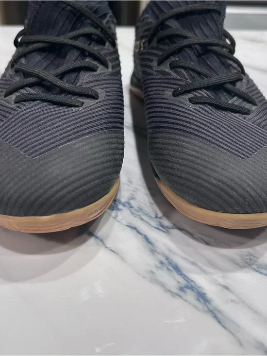 adidas Nemeziz EUC Men’s Size 7.5 Black Indoor Soccer Shoes Ankle Support Agile - Picture 5 of 8